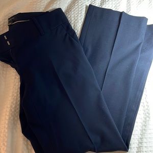 0P Ann Taylor Navy Blue suit pants. Looser fit with slight flare.